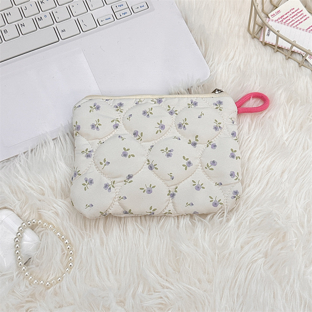 🧸 Quilted Kawaii Mini Pouch