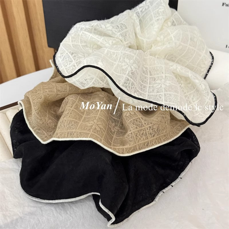Vintage Ruffle Lace Scrunchie