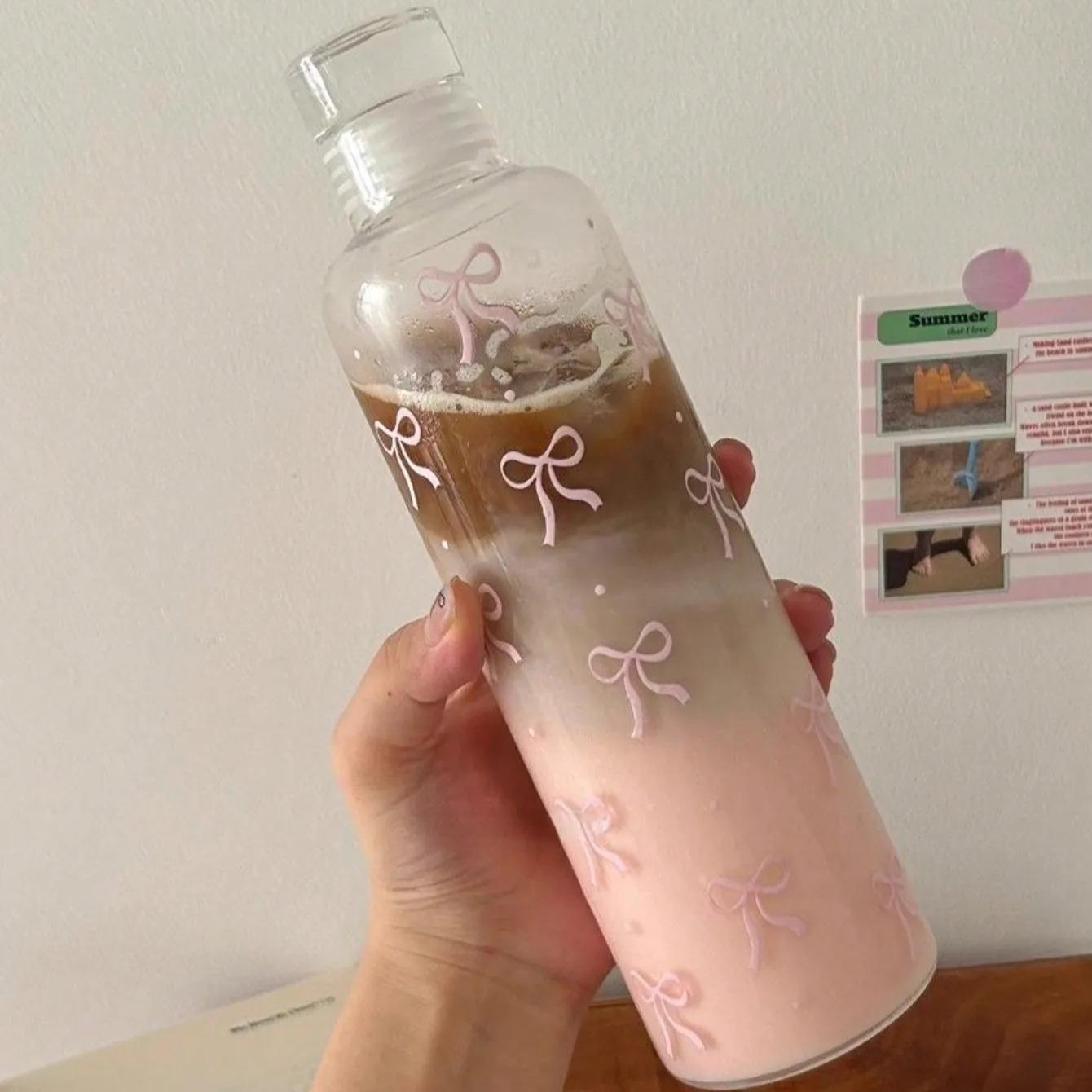 Pink Bow Minimal Bottle