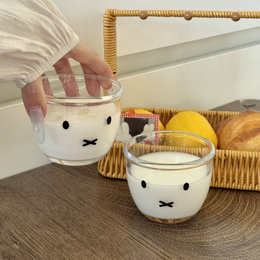 Miffy Glass Cup 🐰🥛