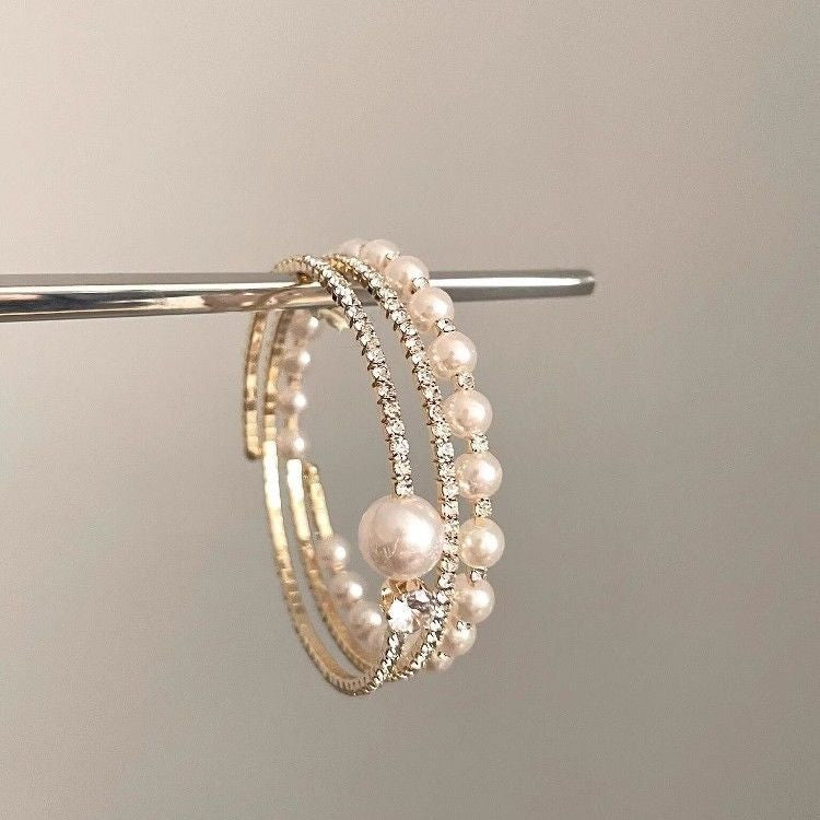 Pearl Sparkle Layer Bracelet