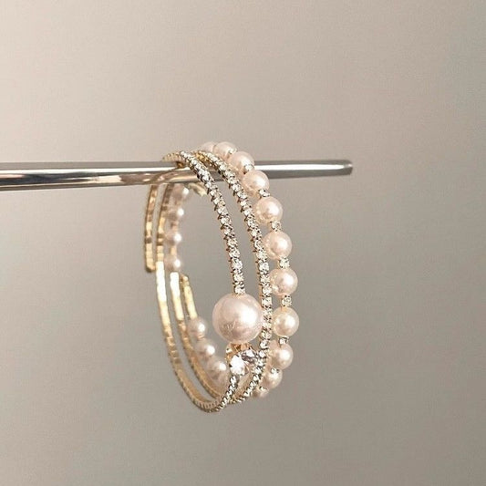 Pearl Sparkle Layer Bracelet