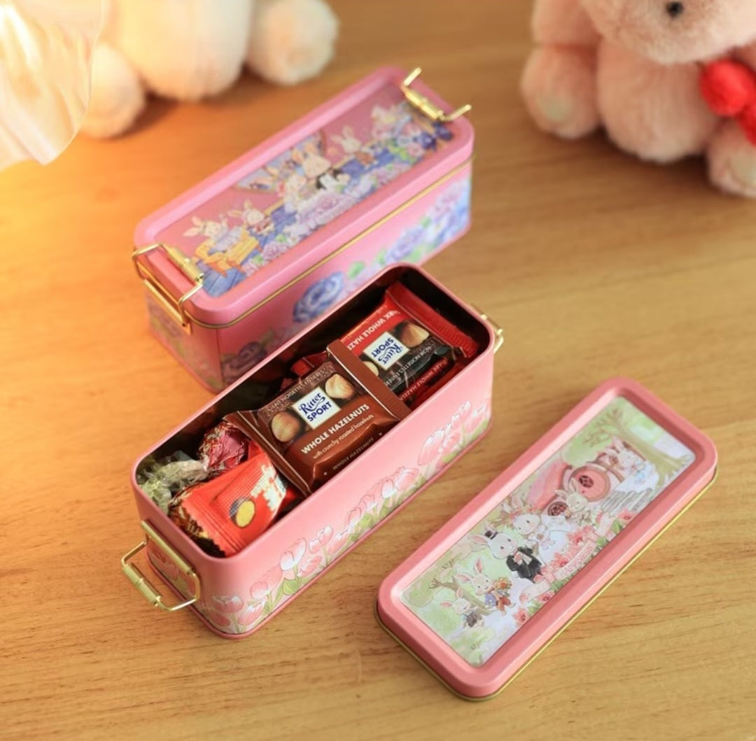 Bunny Tales Tin Storage Box 🐰🎀