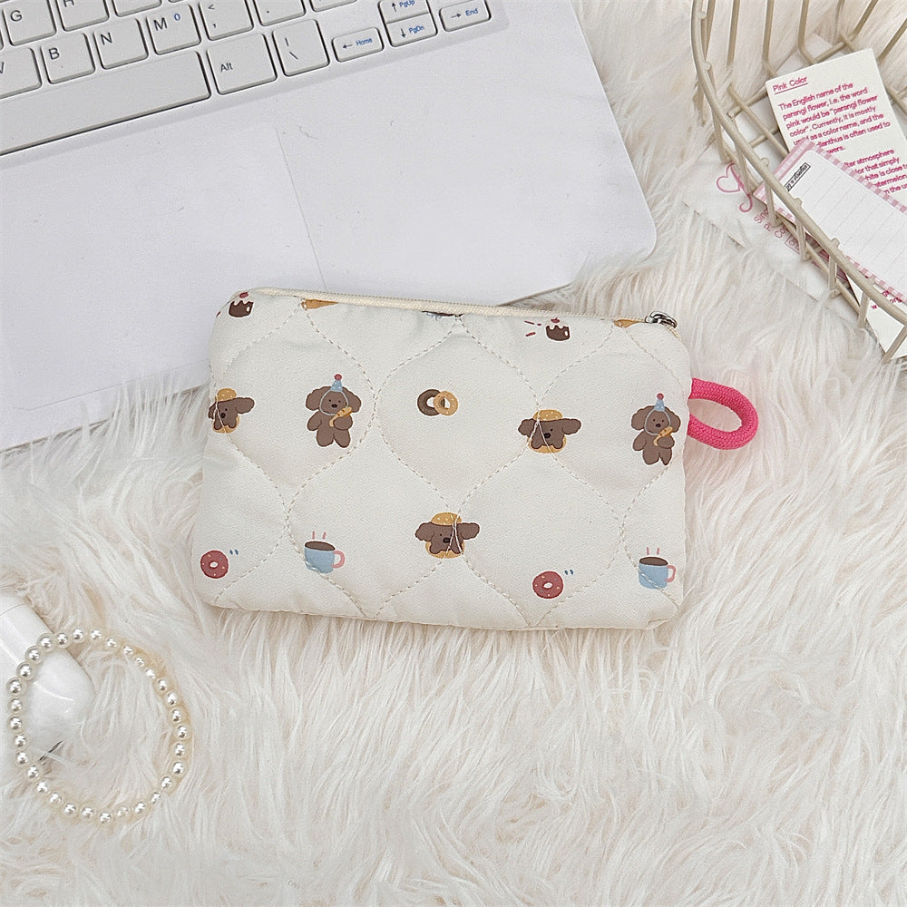 🧸 Quilted Kawaii Mini Pouch