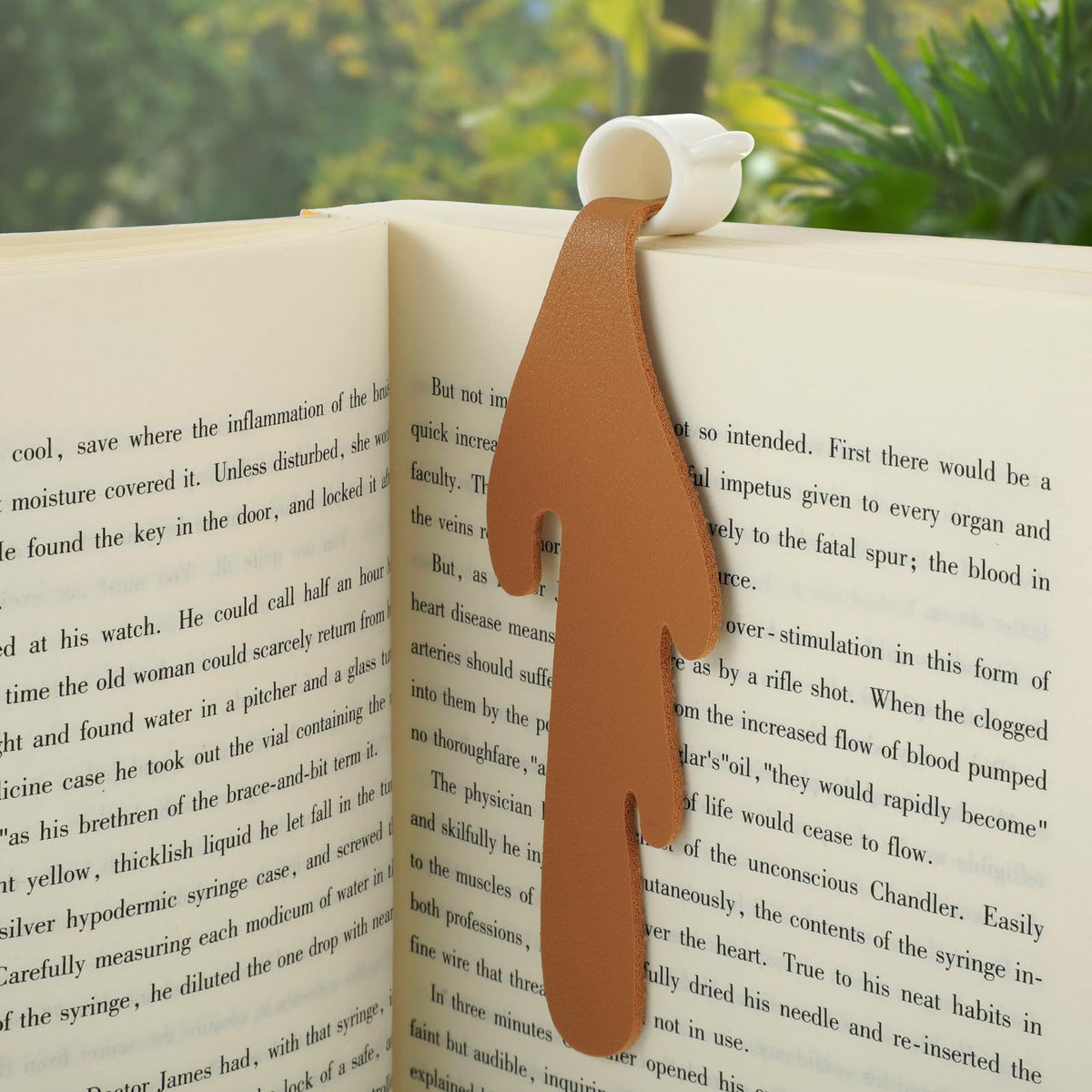 3D Spilled Coffee Mug Bookmark – Cute Creative Book Page Holder