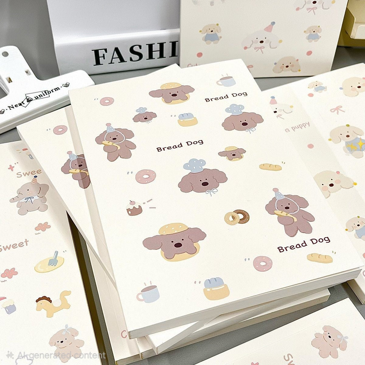 🐶🍞 Sweet & Cute Character A5 Notebook