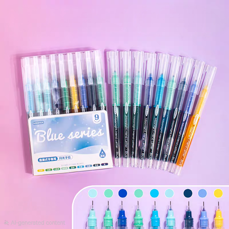 Moka Color Series Set of 9 Pens Set
