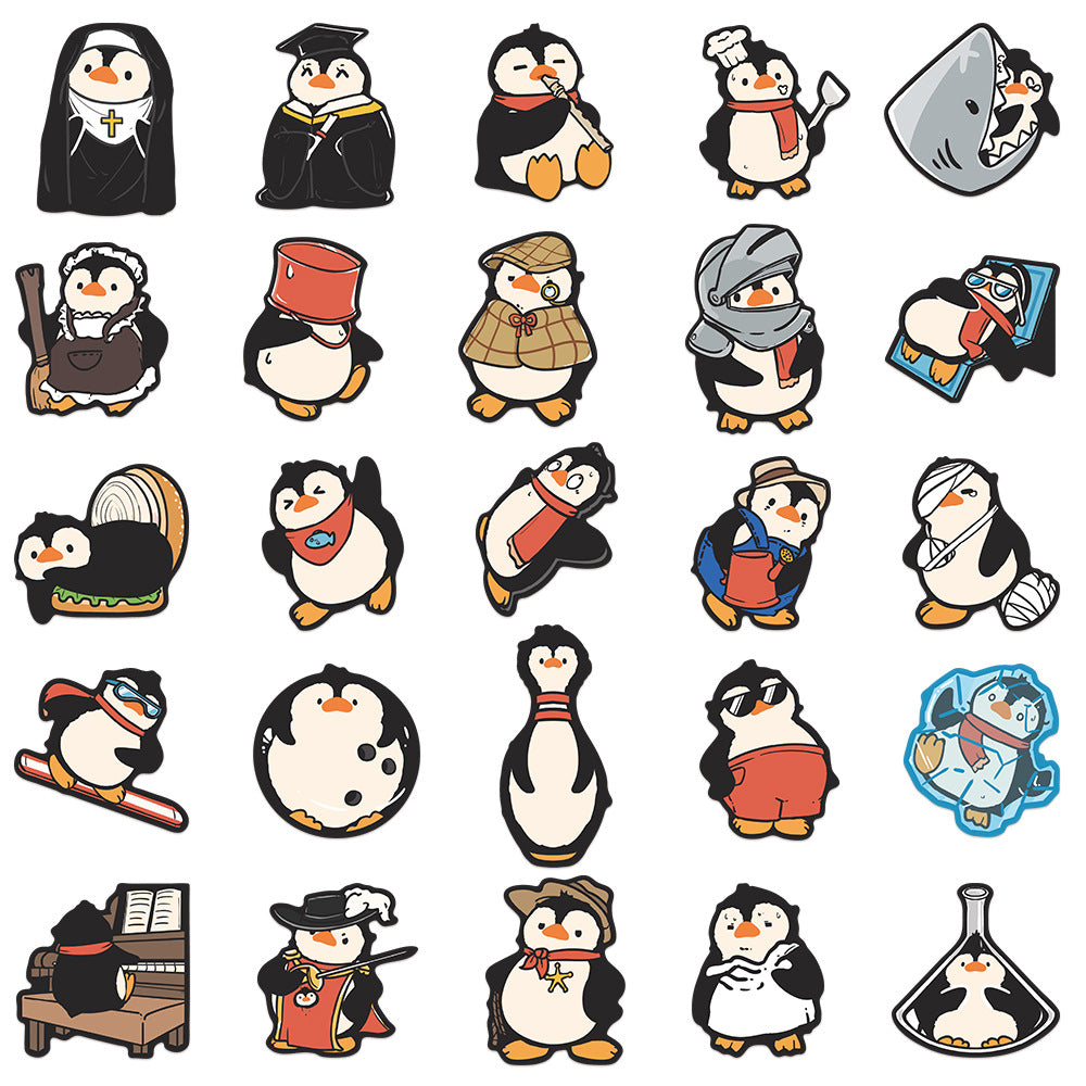 PS9 Set of 50 Cute Penguin Adventure Sticker Pack