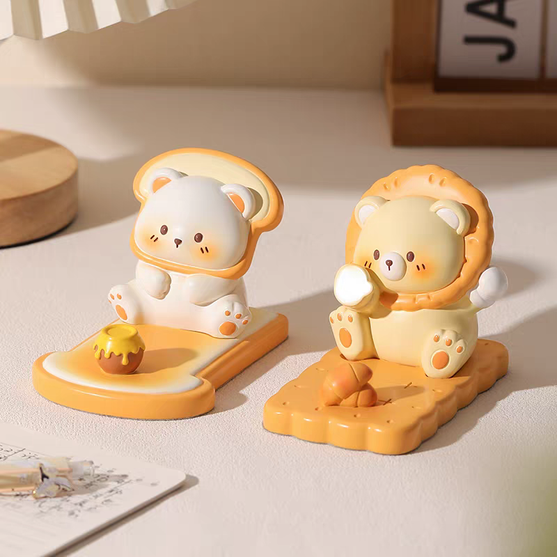 Kawaii Cute Snack Time Bear Phone Stand Holder