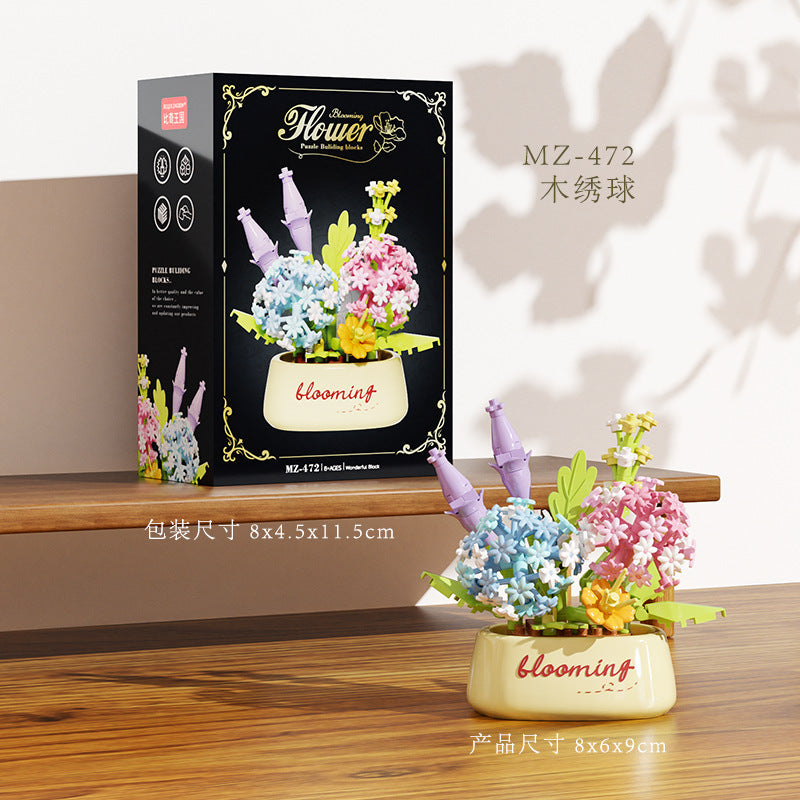Mini Blooming Flower Pot Building Blocks 🌷✨