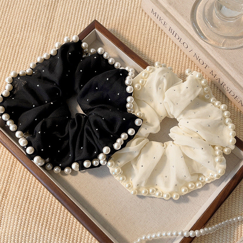 Timeless Pearl Hair Scrunchies