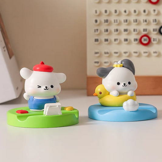 Painter Puppy and Duck Phone Stand Holder