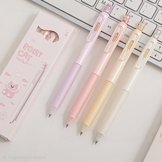 Premium Spin-Me Kitty Cat Crystal Pens