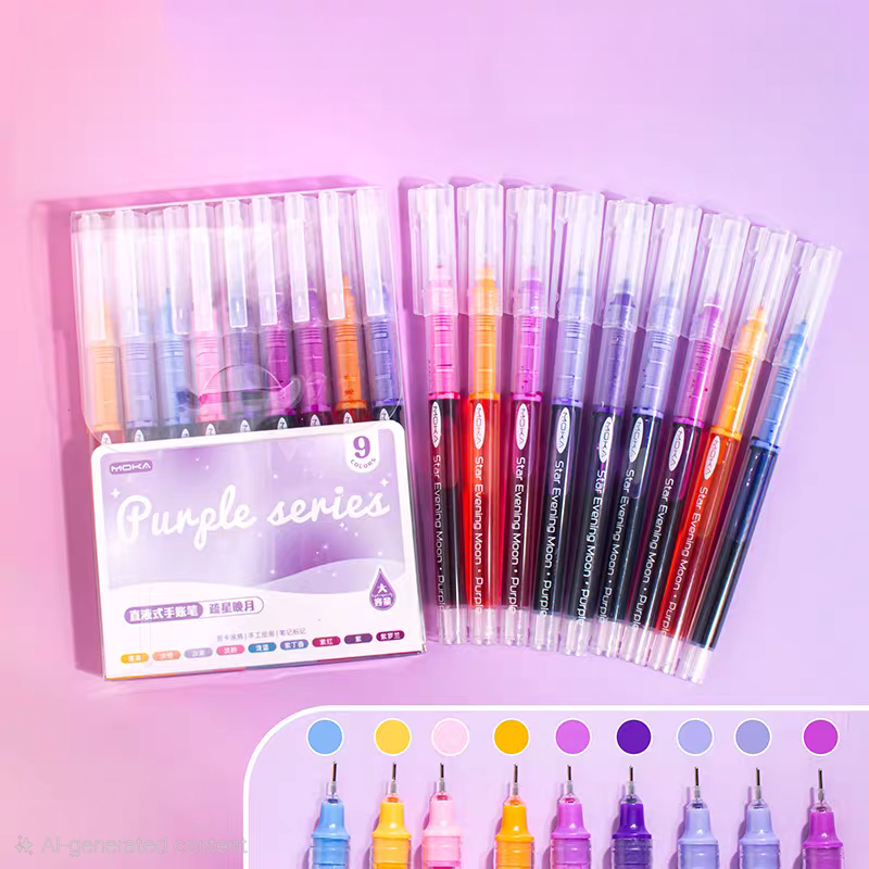 Moka Color Series Set of 9 Pens Set