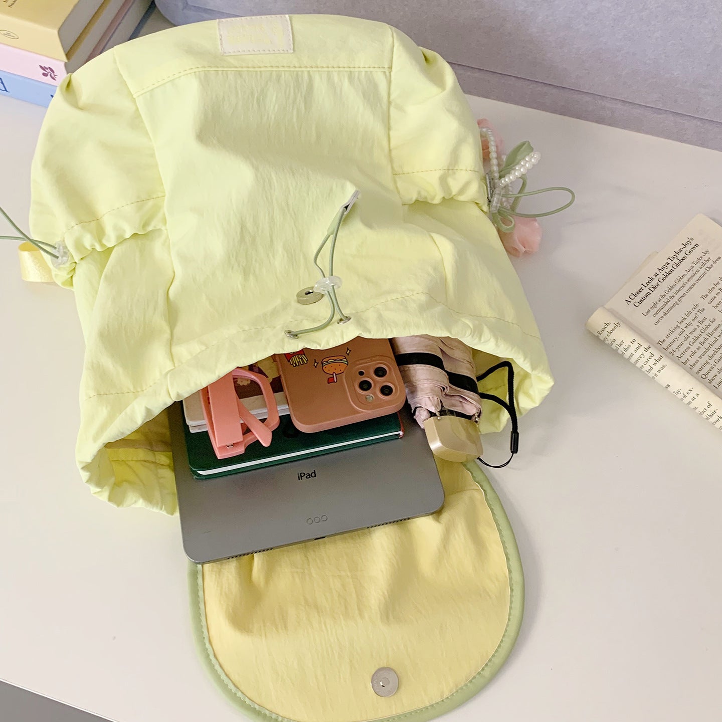 Pre - Order Berry Blossom Soft Pastel Backpack Bag