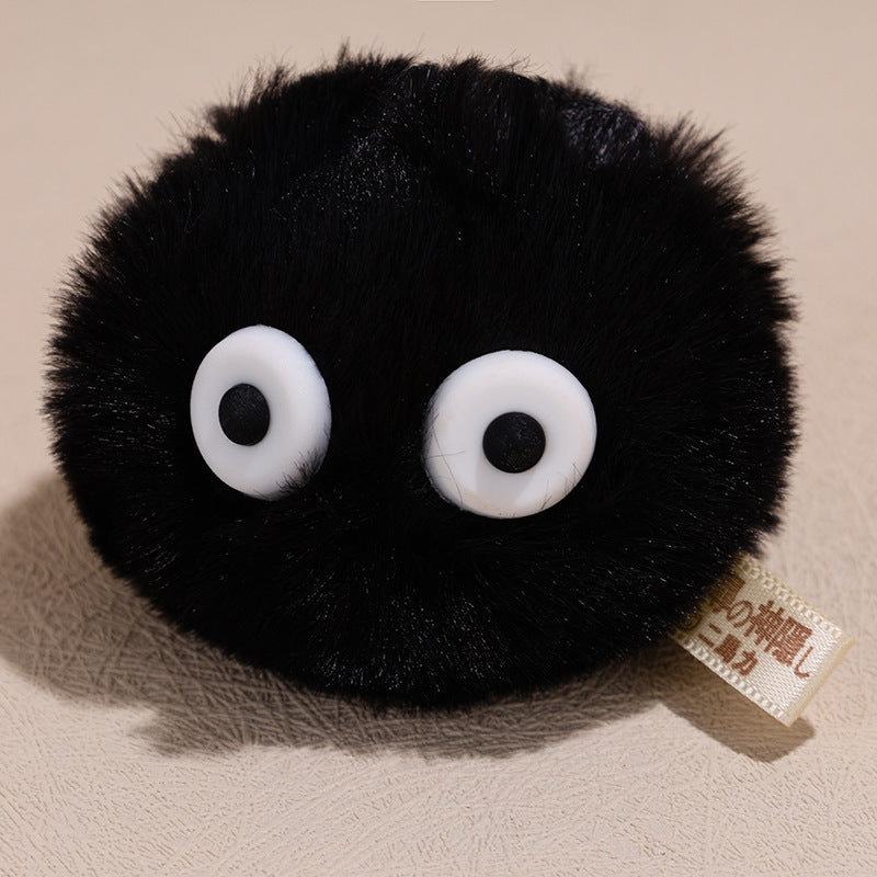 Spirited Away Studio Ghibli Soot Sprite Dust Bunny Keychain