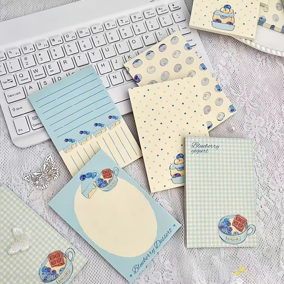 🫐 Blueberry Yogurt Memo Pad