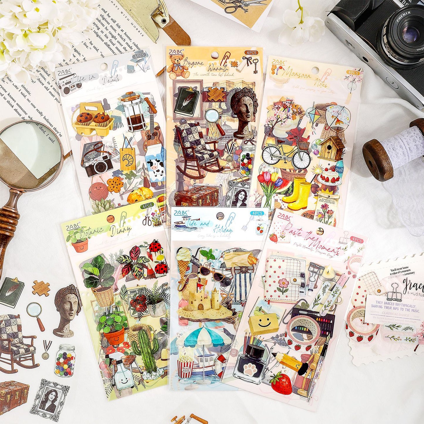 Tiny Worlds Sticker Sheets Pack – 4 Sheets