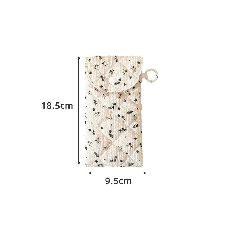 Quilted Floral Glasses Specs Shades Pouch 🌸