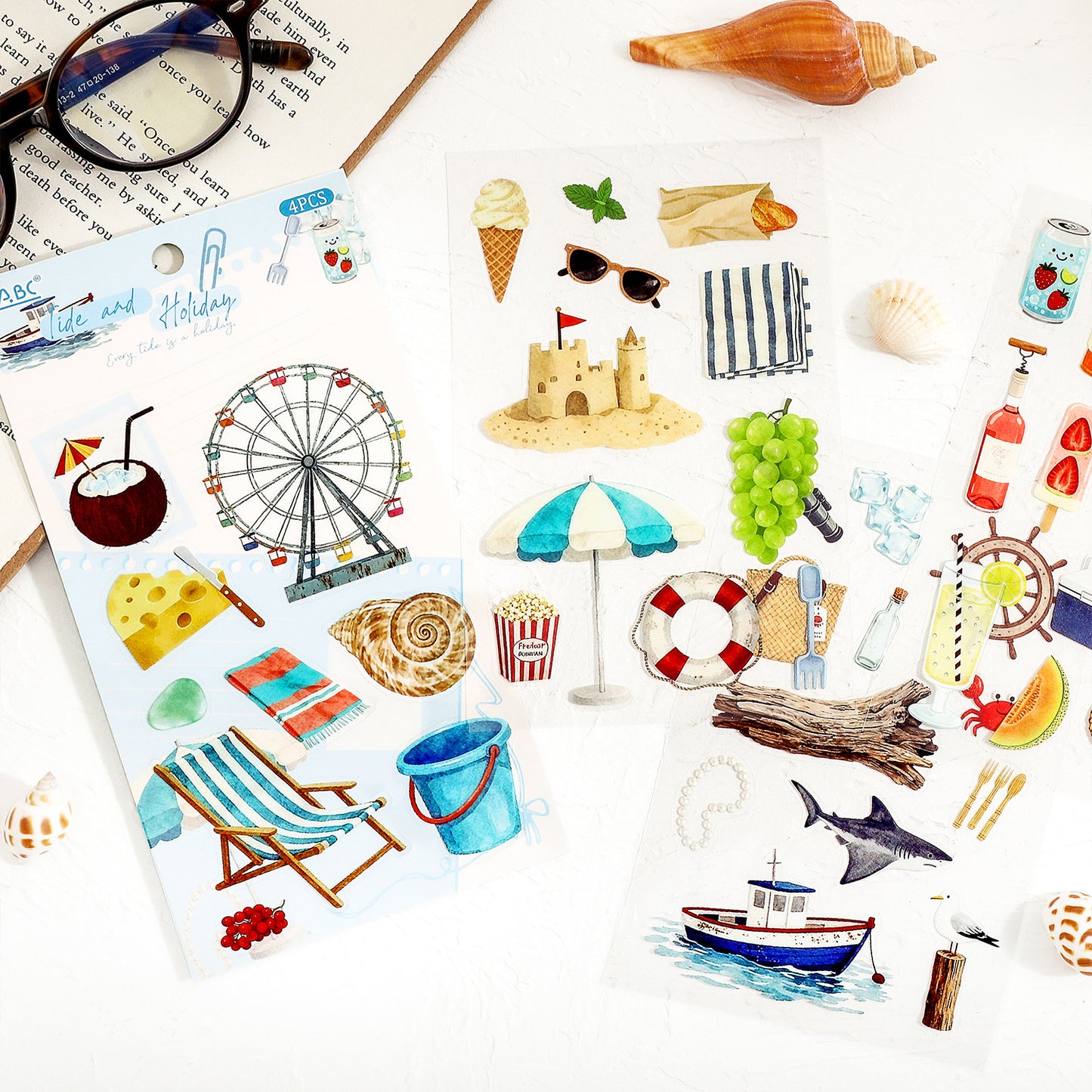 Tiny Worlds Sticker Sheets Pack – 4 Sheets