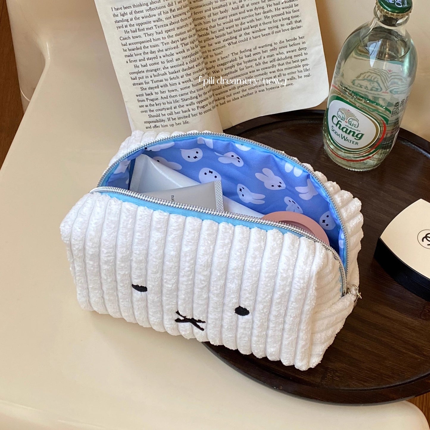 Miffy Plush Corduroy Storage Pouch 🤍🐰