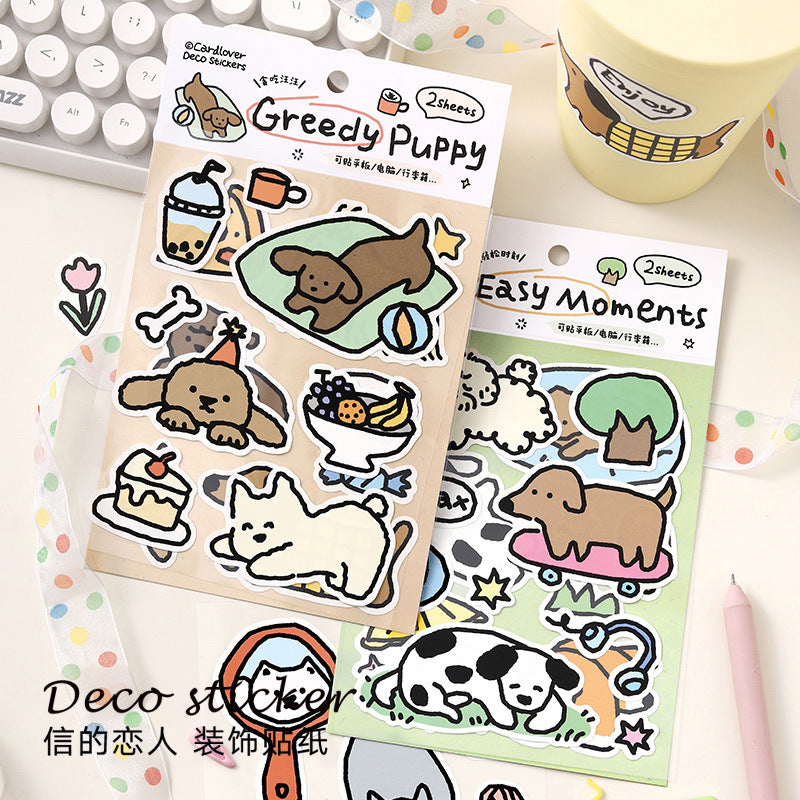 Kawaii Dogs & Cats Laptop Sticker Sheets – 2 Sheets