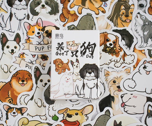 Set of 30 Pup Fam Stickers Pack Dog