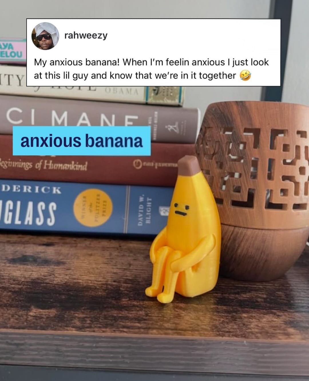 Anxious Banana Desk Buddy 🍌💛