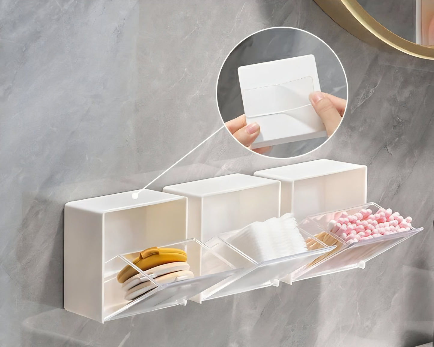 ✨ Set of 2 CubeClean Wall Organiser – Minimal Magic Storage Boxes✨