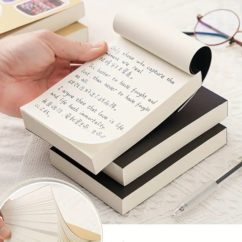 250 Sheets Black Notepad / Notebook / Journal / Diary