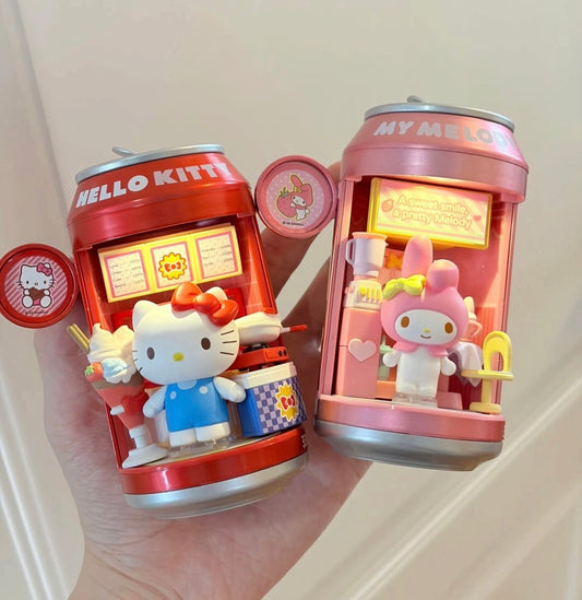 Pre - Order Sanrio Soda Can Mini Rooms Light Blind Box