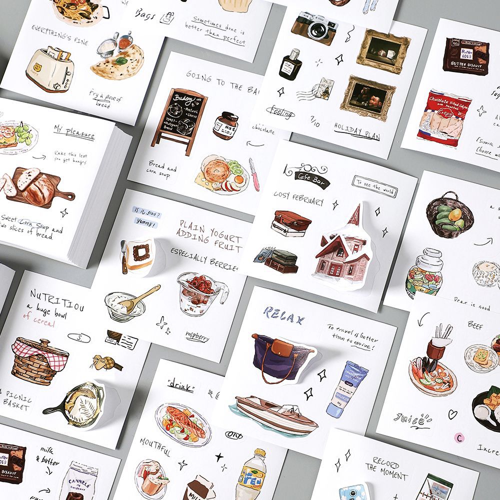 Cozy Café Journaling Stickers Book ☕️
