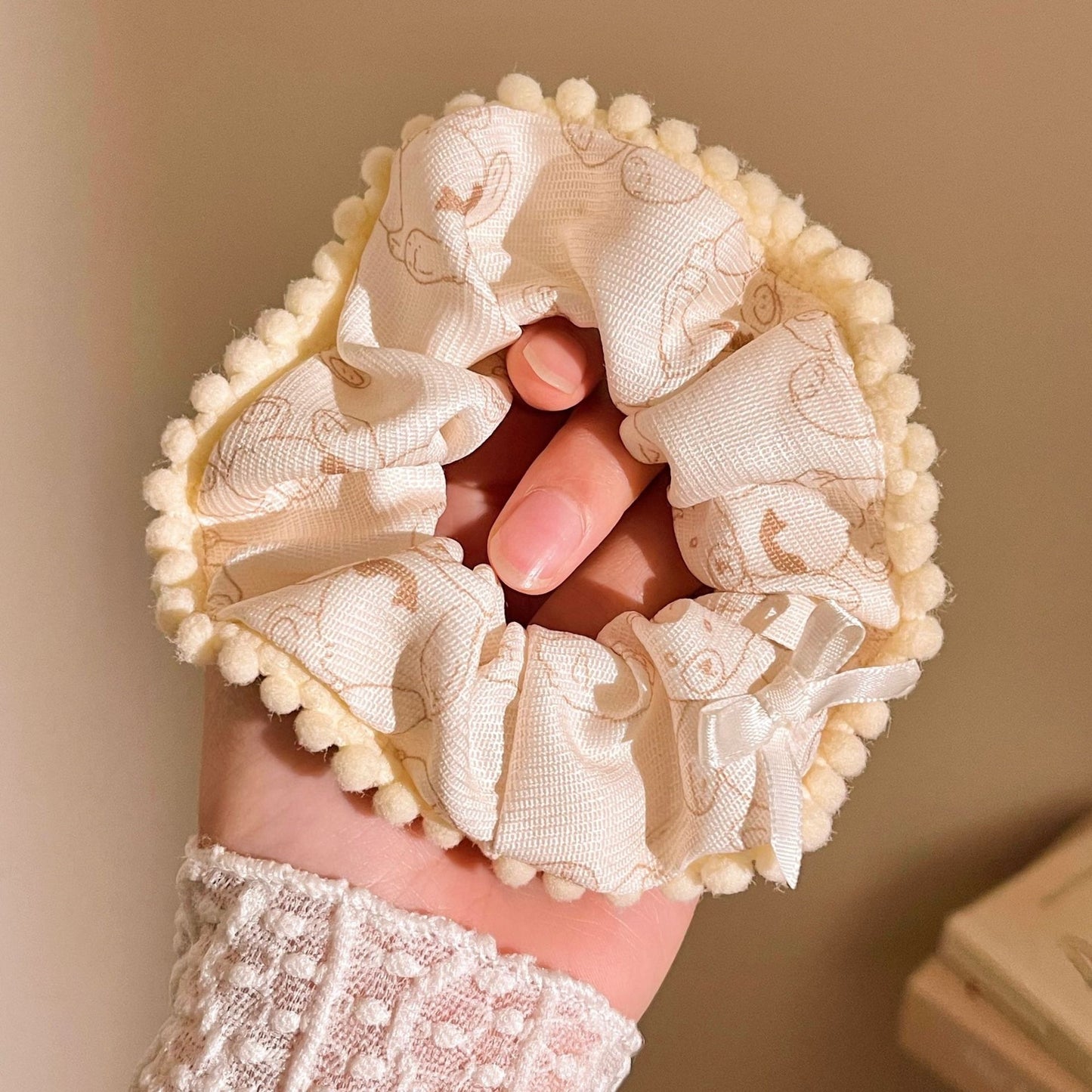 🎀 Strawberry & Bow Ruffle Scrunchies