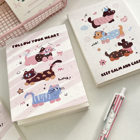 Cute Animal Friends A6 Aesthetic Notebook Notepad