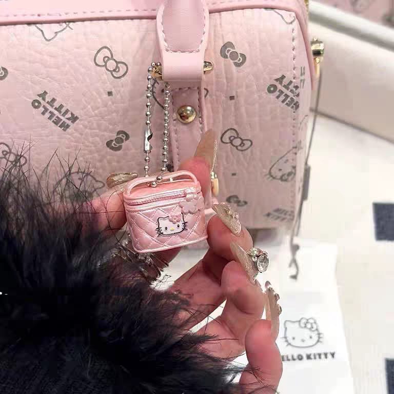 Mini Hello Kitty Glam Bag Key Charm Keychain 💕