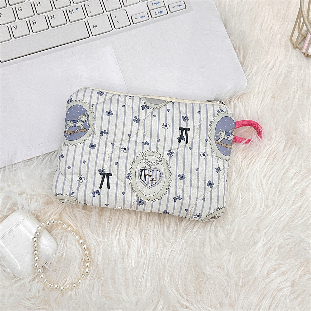 🧸 Quilted Kawaii Mini Pouch