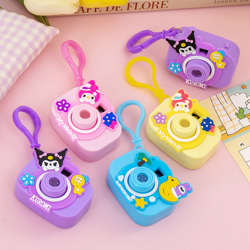 📸✨ Kawaii Camera Projector Keychains – Sanrio Mini Pocket Projector Charms 🌈💖