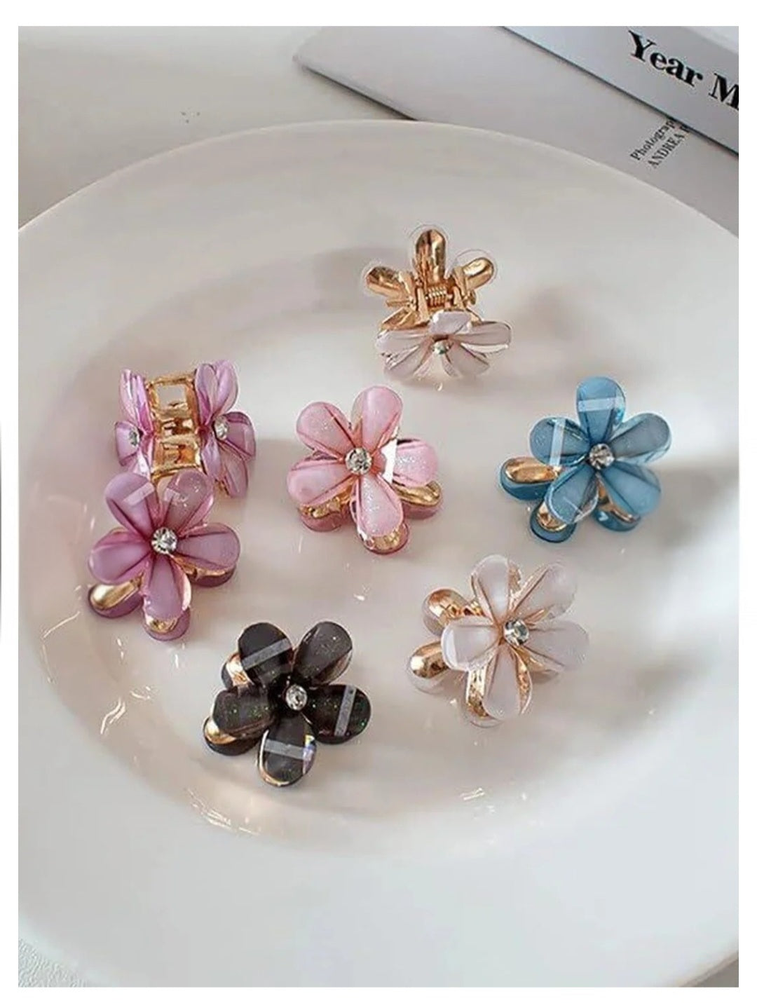 Mini Floral Hair Clutcher Clip