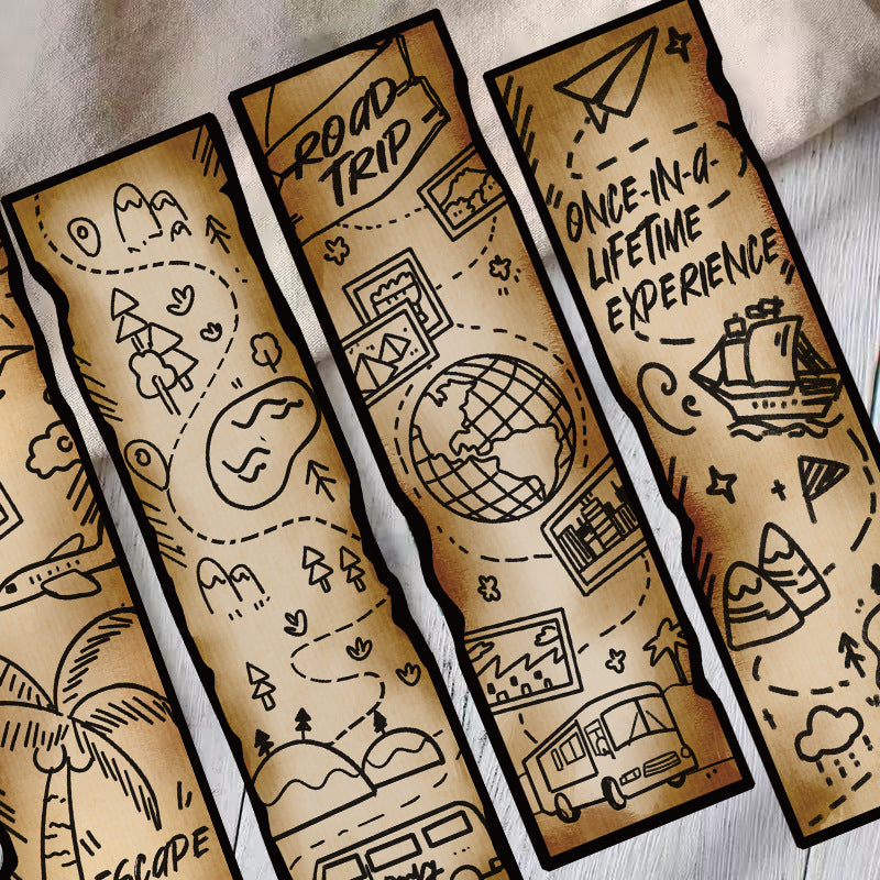 Wanderlust Vintage 30 pcs Bookmark Set