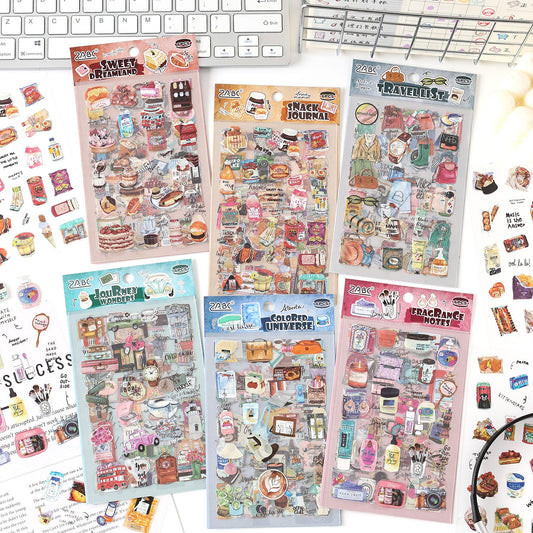 Set of 4 Life Sweet Hut Series Sticker Sheets