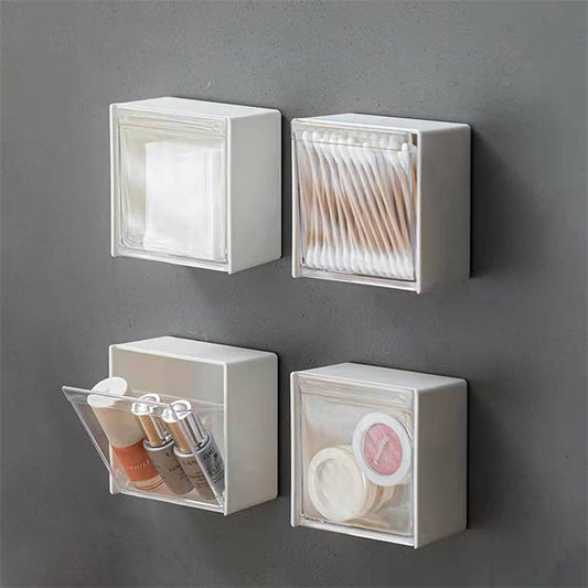 ✨ Set of 2 CubeClean Wall Organiser – Minimal Magic Storage Boxes✨