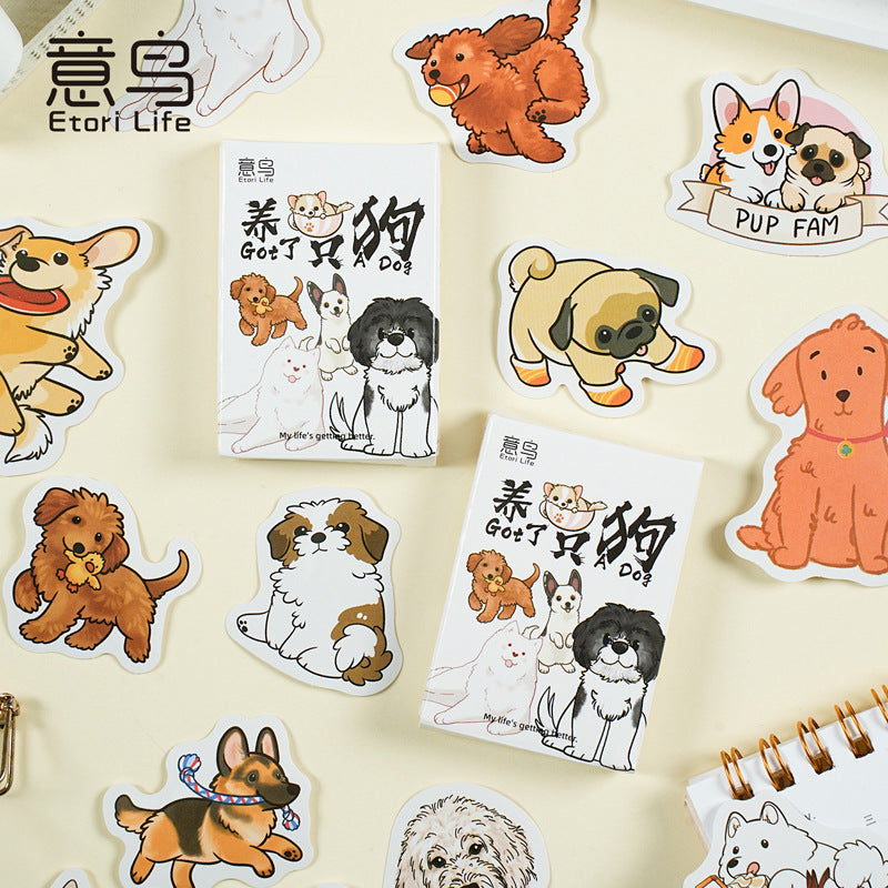 Set of 30 Pup Fam Stickers Pack Dog