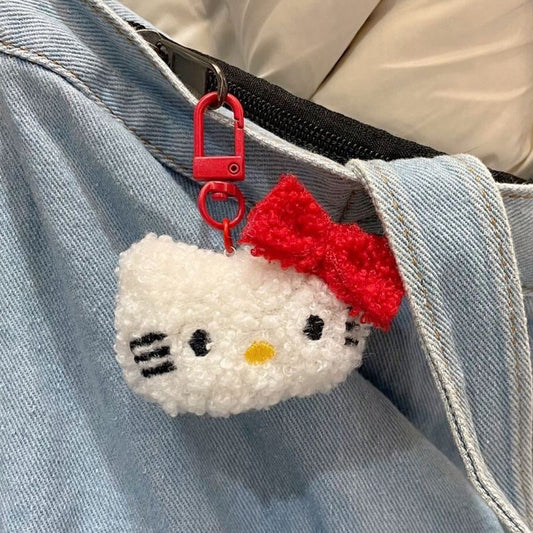 Sanrio Hello Kitty Wool Ball Keychain
