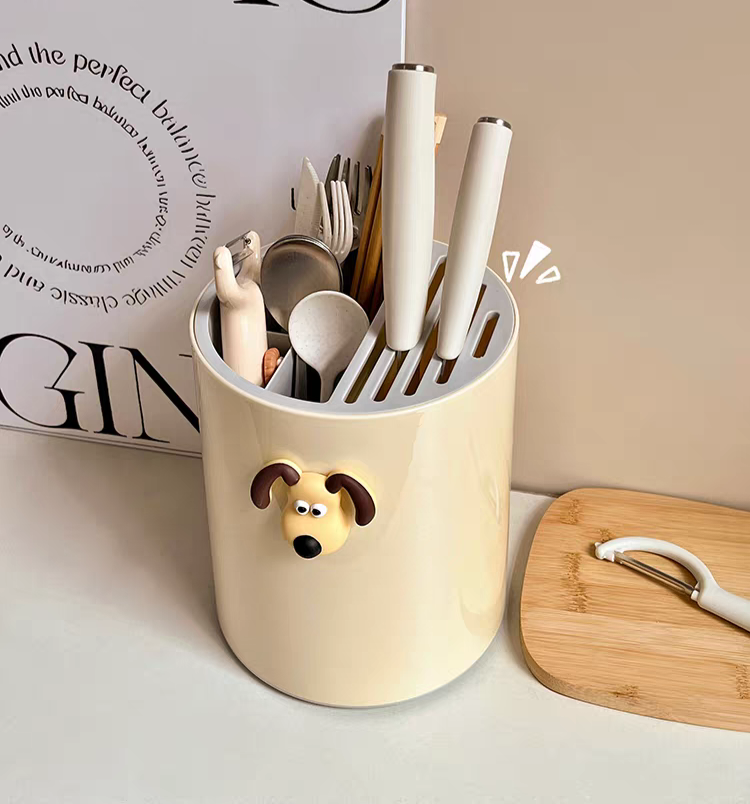 Pawfect Kitchen Utensil Cute Puppy Cutlery Holder
