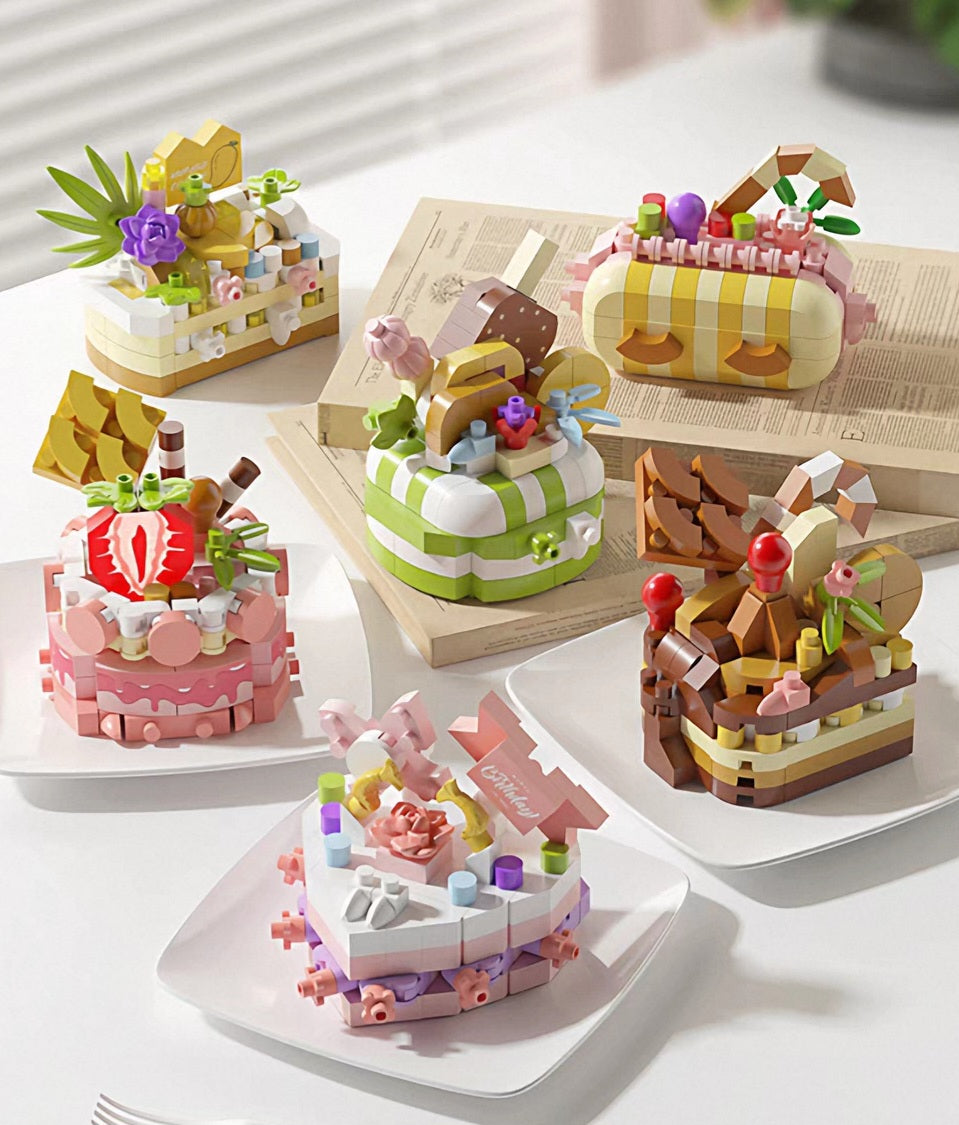 DIY Cake Shop Building Blocks Puzzle Lego Miniature
