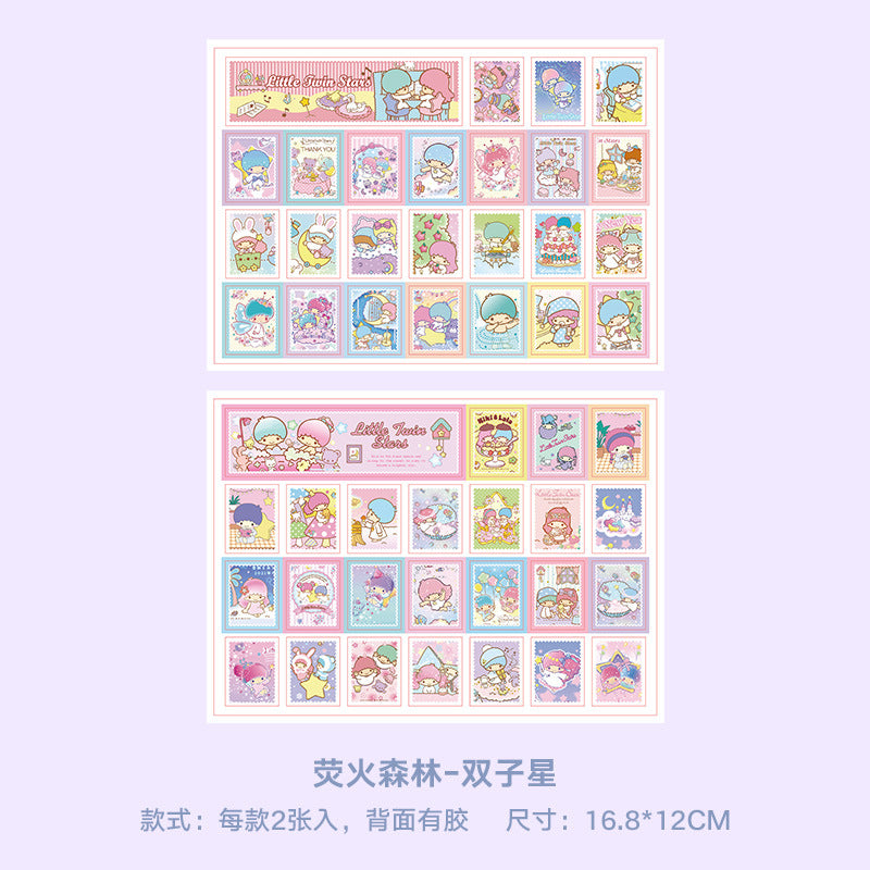 Sanrio Character Sticker Sheets – 2 Sheets/Pack