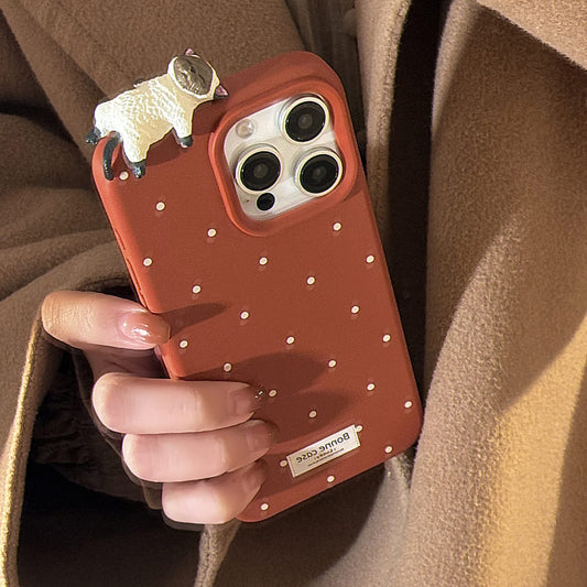 🐑 Little Sheep Polka iPhone Case 🧡