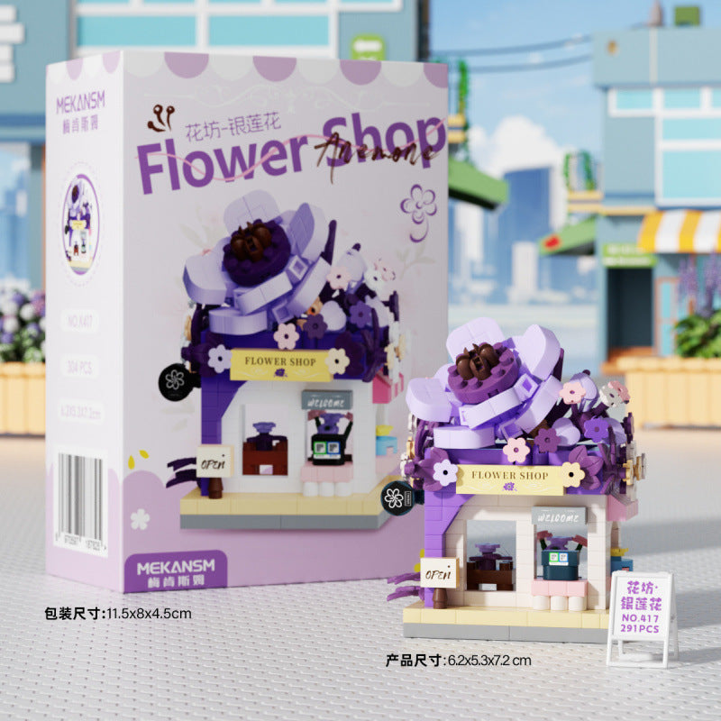 Mini Flower Shop DIY Building Blocks  🌸🏪🧩