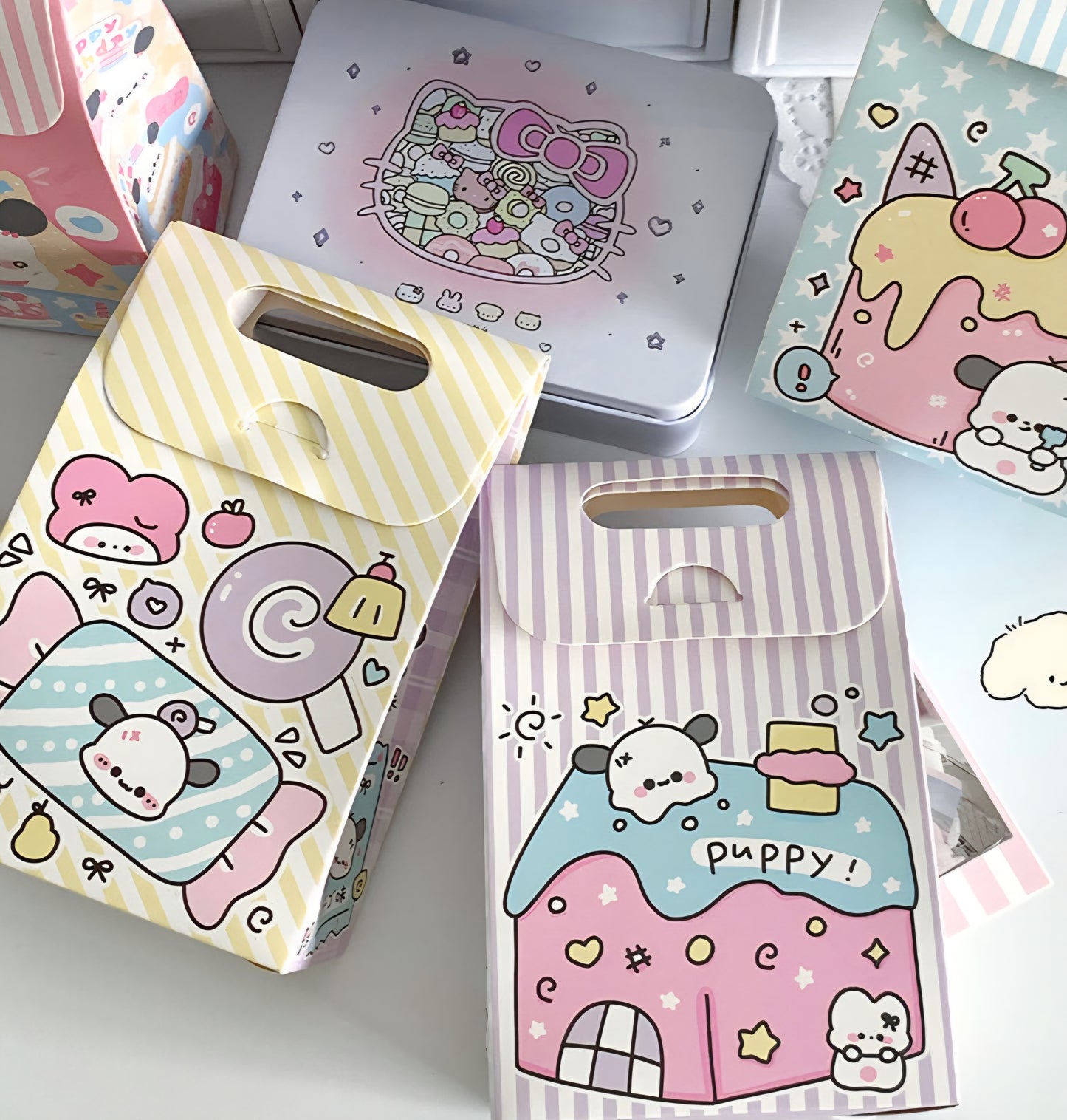 Kawaii Treat Gift Box Bag – Cute Paper Gift Packaging
