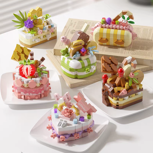 DIY Cake Shop Building Blocks Puzzle Lego Miniature